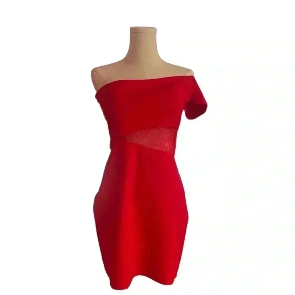 Lovers + Friends Revolve One Shoulder Formal Mini Dress NWT Medium